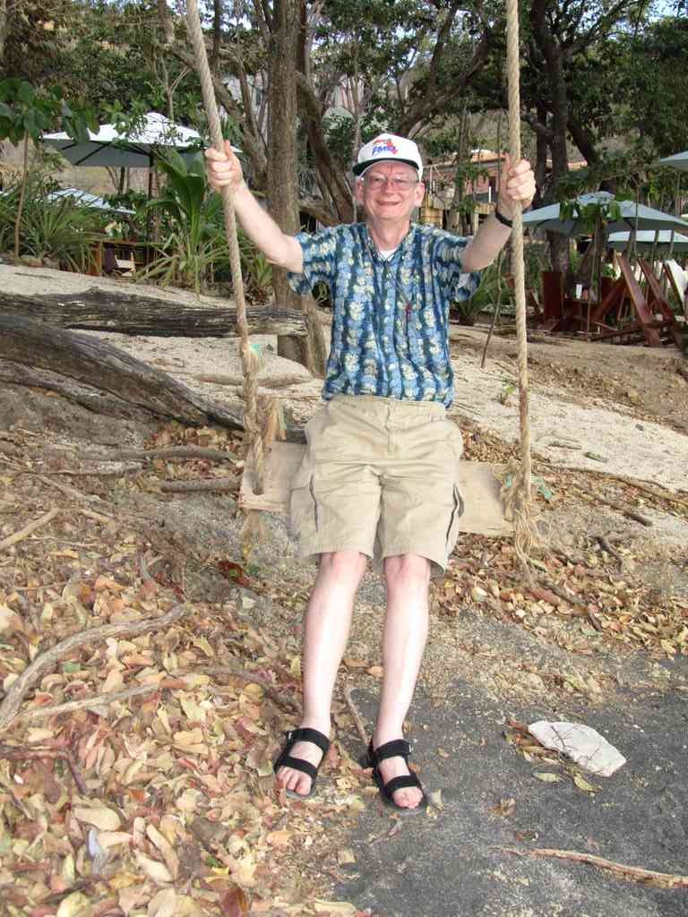 ...and she took a great picture of me on the swing!