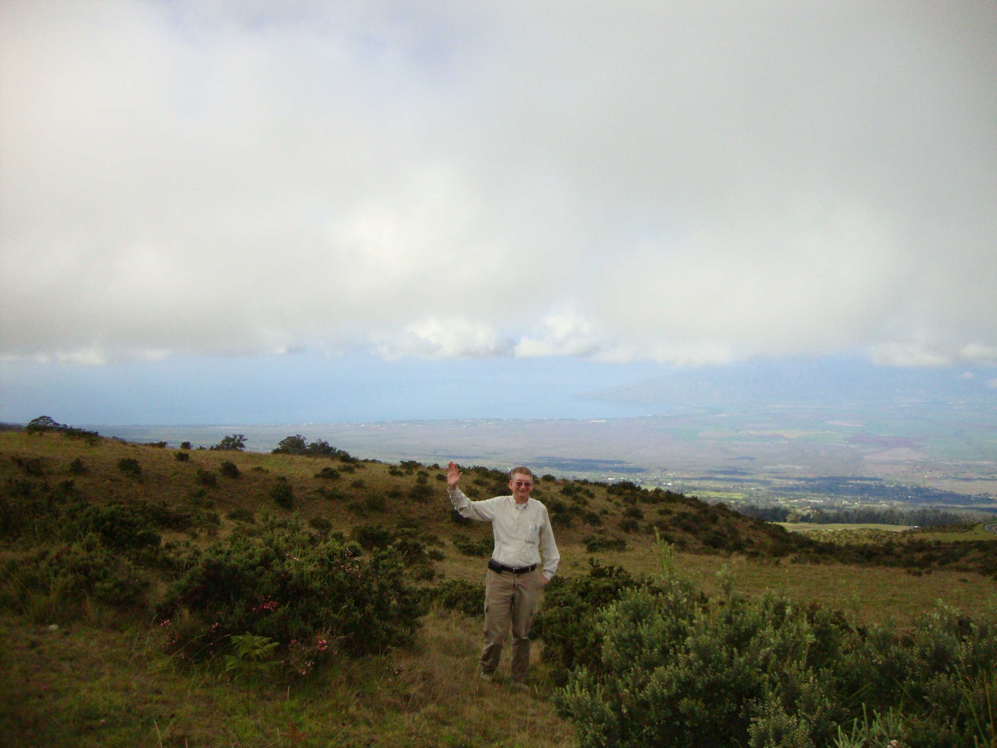 Charles enjoying the view of the valley...