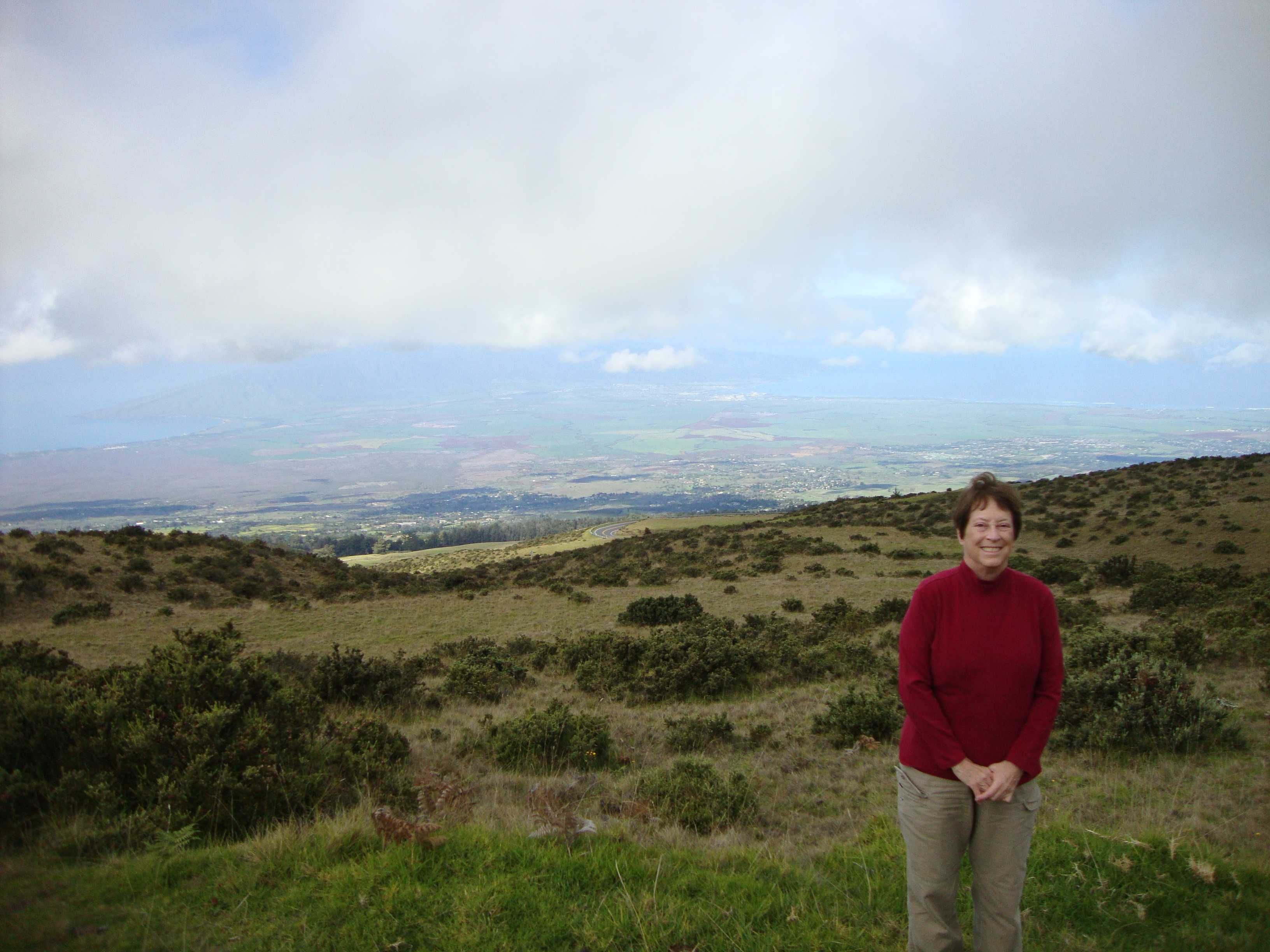 Helen is also enjoying the view of the valley...