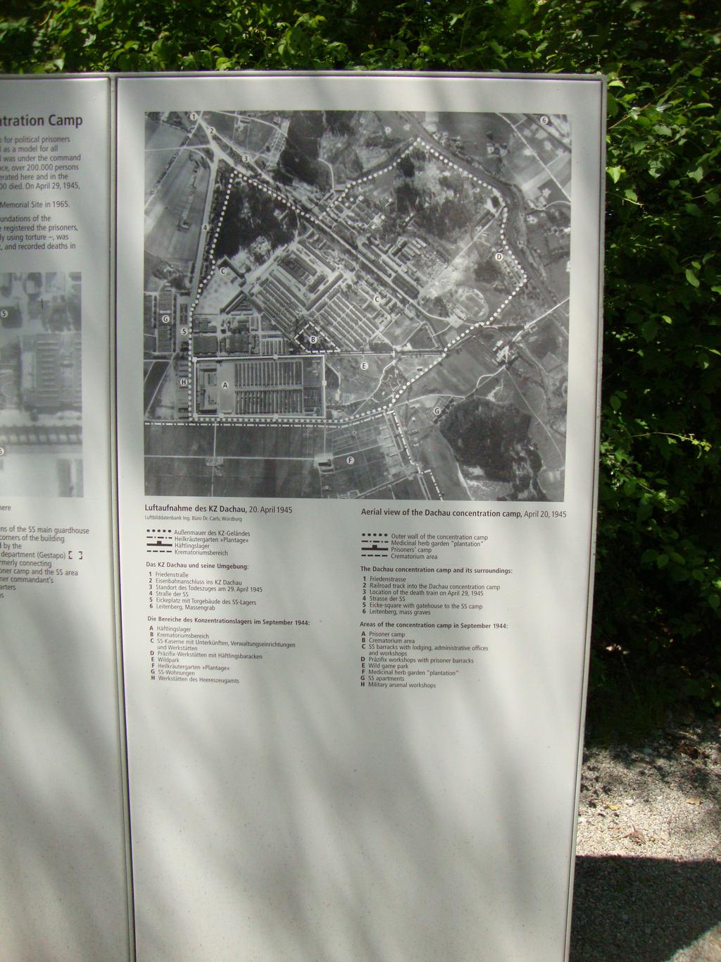 The layout of the camp. It was originally designed for 3,000 prisoners, but by the end of the war, over 30,000 human beings were held here.