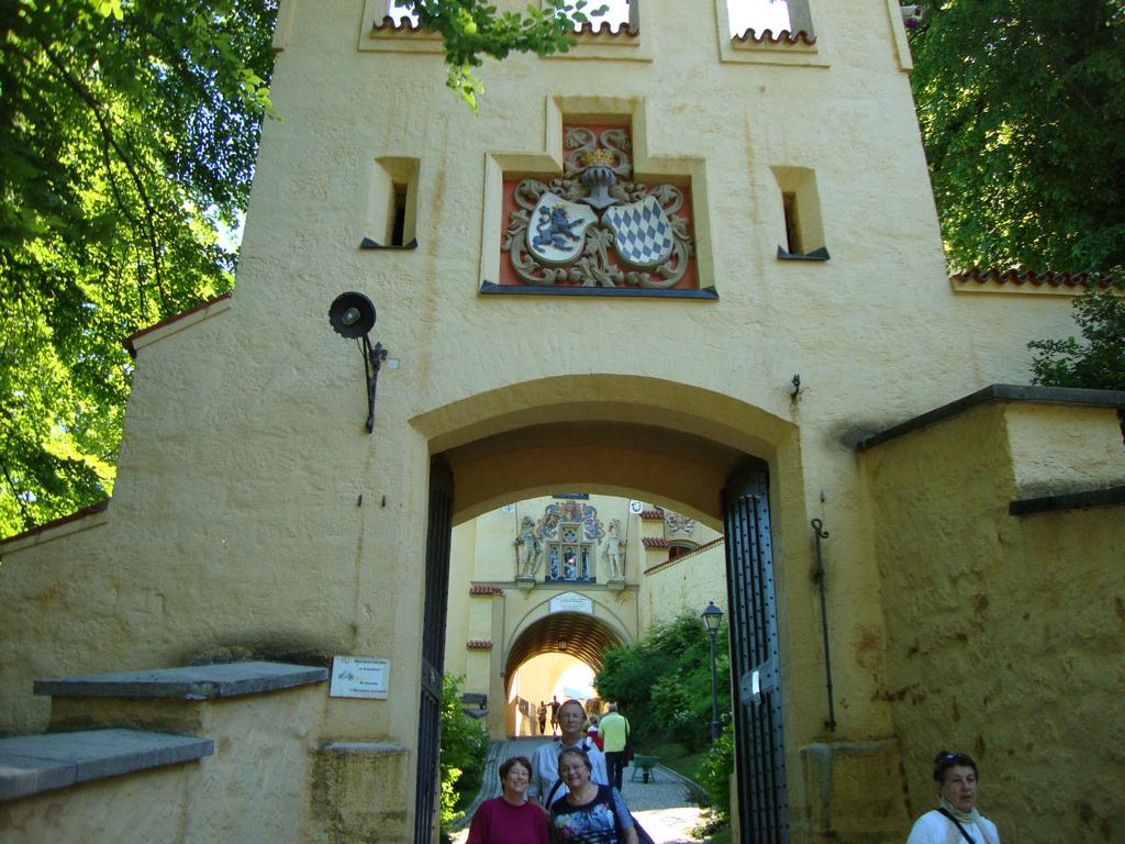 The first archway and entrance to the castle.