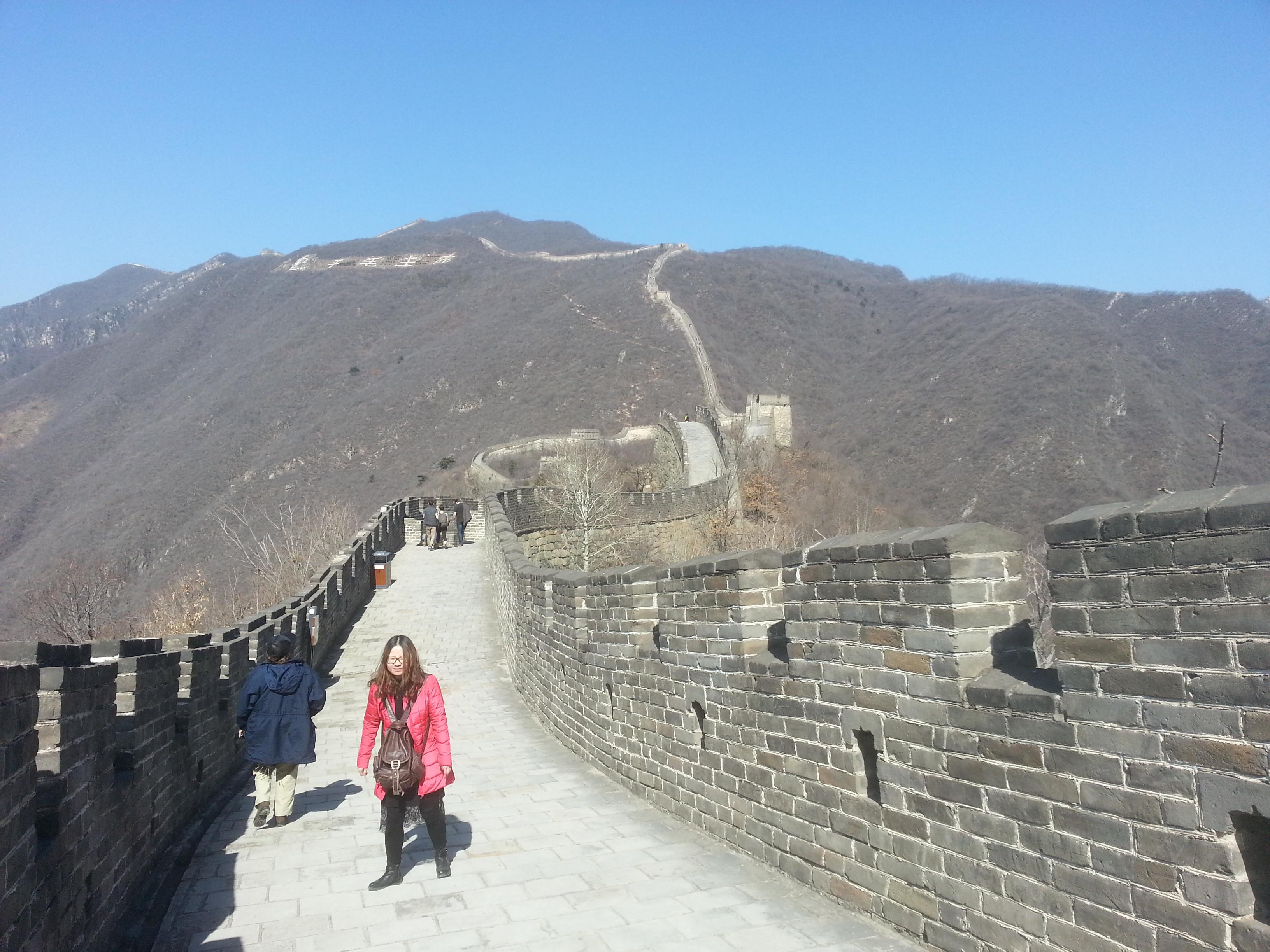Our tour guide! She usually doesn't hike the wall with her clients, but I think she assumed Helen and I wouldn't make it very far! ;-)