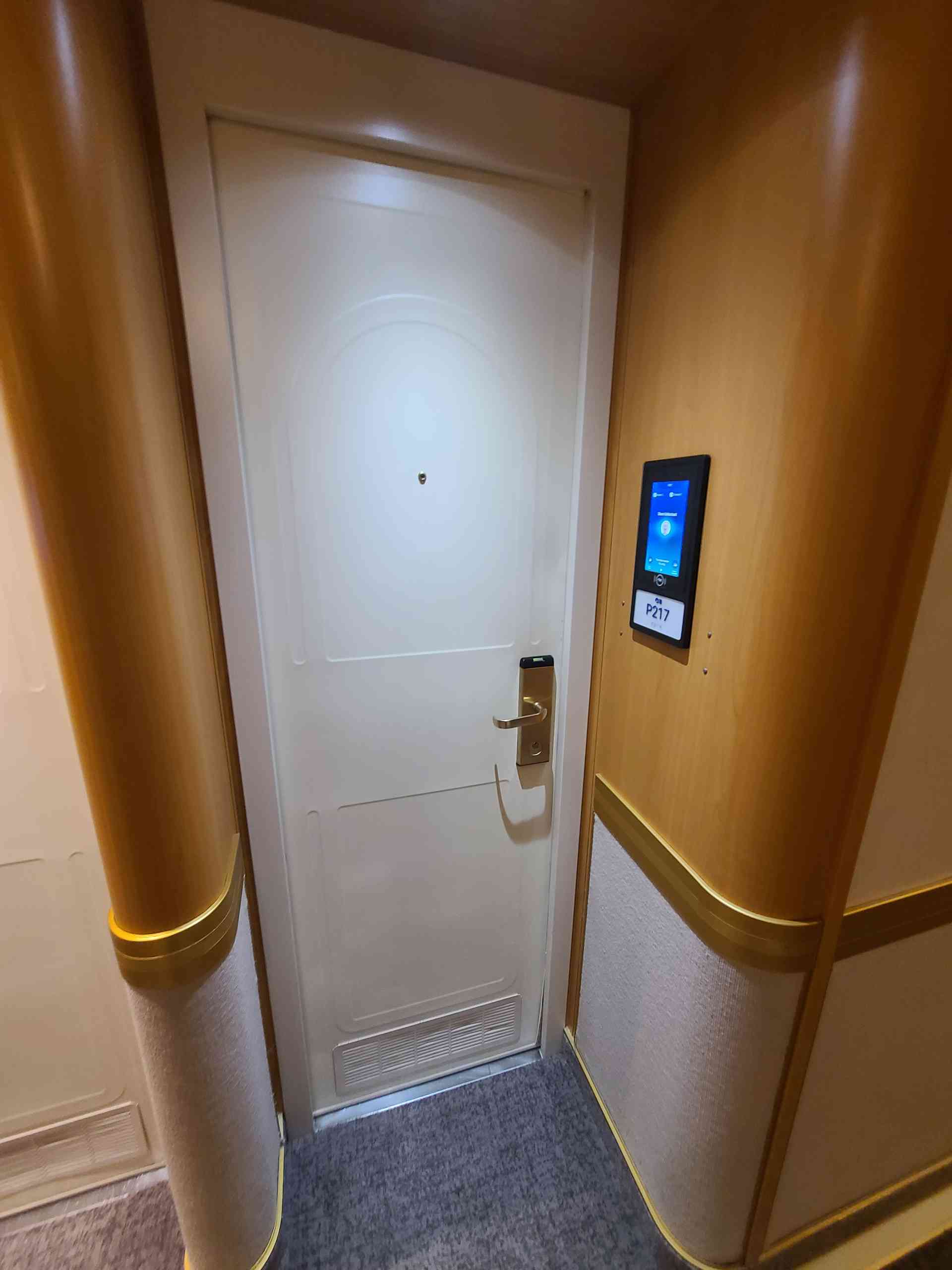 Our cabin door.
