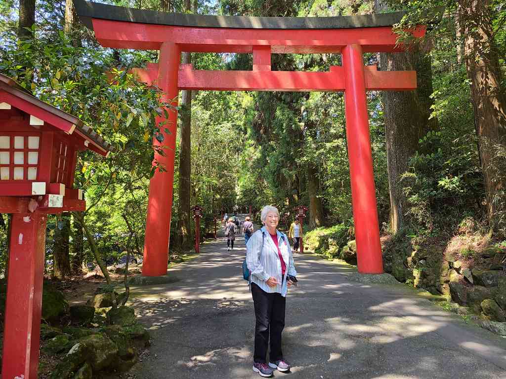 Entrance to a beautiful temple in Moto-Hakone.