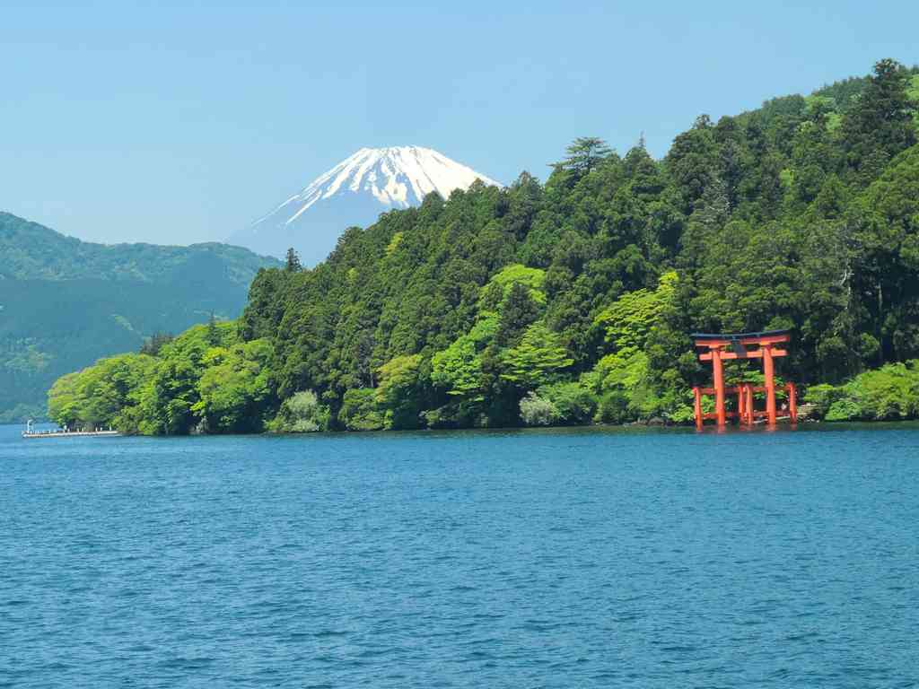 We were incredibly lucky to have such a clear, stunning view of Mount Fuji in the background! Usually, it is very hazy or hidden by clouds.