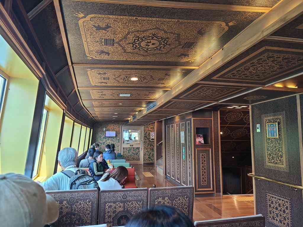 Interior of the pirate ship.