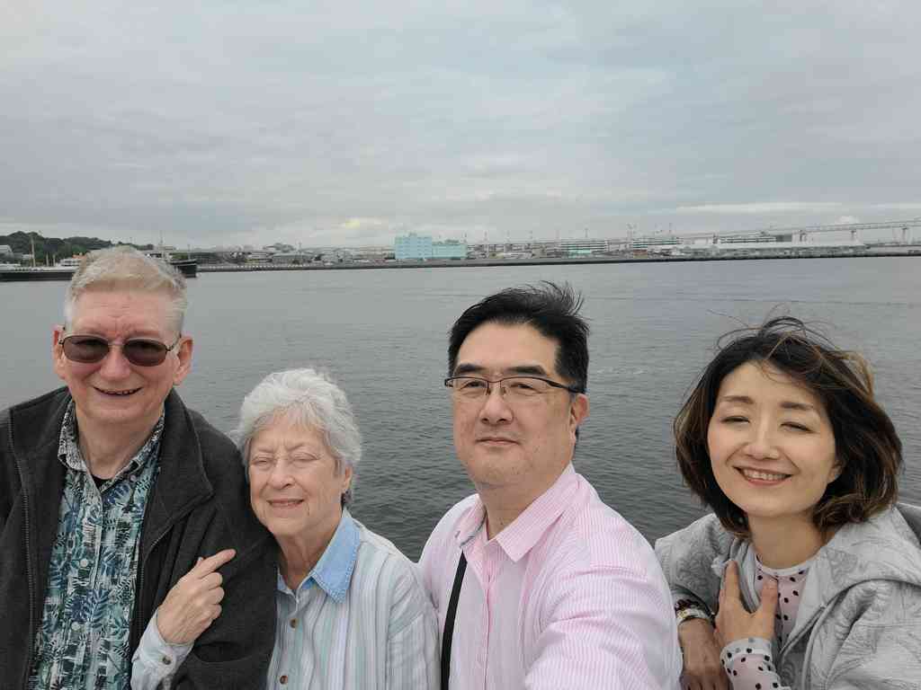 Left to right: Charles, Helen, Masaki, and Miwa. Great friends!